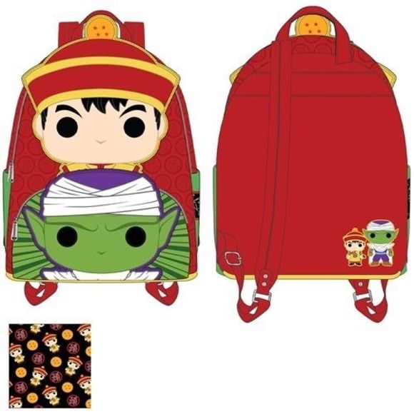 Loungefly Handbags - Loungefly POP Dragon Ball Z Gohan Piccolo Womens Mini Backpack